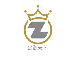 足御天下养生logo标志PPT模板