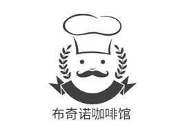 布奇诺咖啡馆店铺logo头像PPT模板