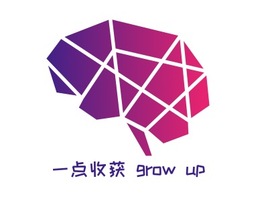 一点收获 grow uplogo标志PPT模板