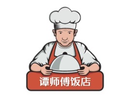 谭师傅饭店店铺logo头像PPT模板