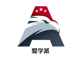 爱学派logo标志PPT模板