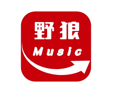 野狼musiclogo标志PPT模板