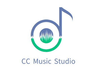 CC Music Studiologo标志PPT模板