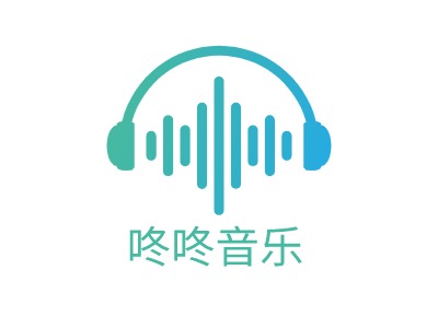 咚咚音乐logo标志PPT模板