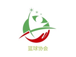 篮球协会logo标志PPT模板