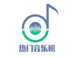 热门音乐榜logo标志PPT模板