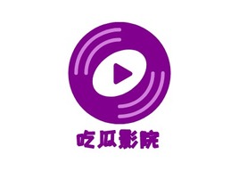 吃瓜影院logo标志PPT模板