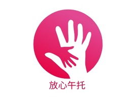 放心午托logo标志PPT模板