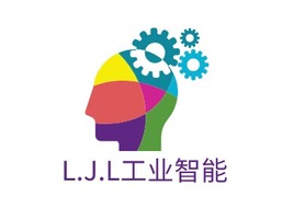 L.J.L工业智能企业标志PPT模板