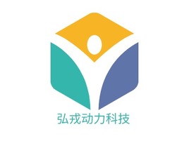 弘戎动力科技企业标志PPT模板