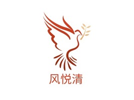 风悦清logo标志PPT模板