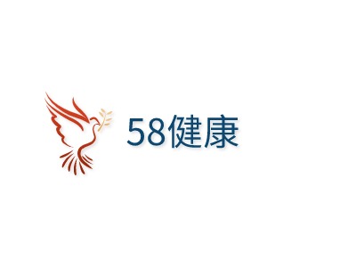 58健康企业标志PPT模板