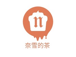 奈雪的茶店铺logo头像PPT模板