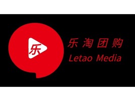 乐 淘 团 购logo标志PPT模板