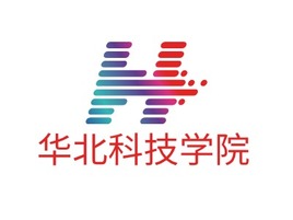 华北科技学院logo标志PPT模板