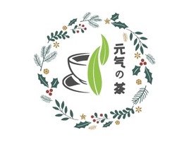 元气の茶店铺logo头像PPT模板