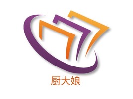 厨大娘店铺logo头像PPT模板