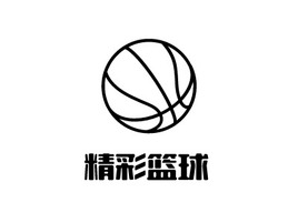 精彩篮球logo标志PPT模板