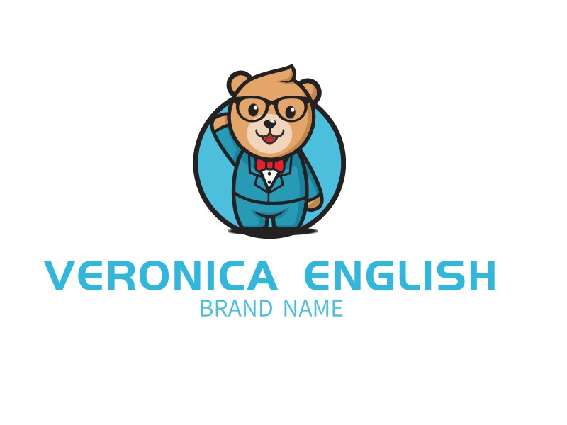 VERONICA ENGLISHlogo标志PPT模板