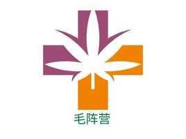 毛阵营logo标志PPT模板