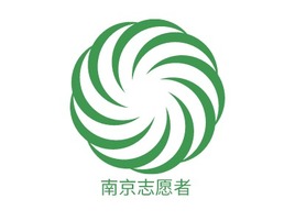 南京志愿者logo标志PPT模板