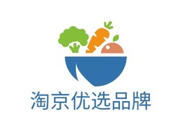 淘京优选品牌店铺标志PPT模板