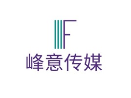 峰意传媒logo标志PPT模板