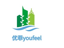 优菲youfeel企业标志PPT模板