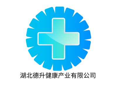 湖北德升健康产业有限公司门店logo标志PPT模板