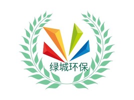 绿城环保企业标志PPT模板