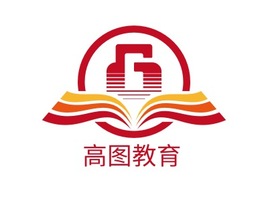 高图教育logo标志PPT模板