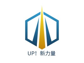 UP！新力量logo标志PPT模板