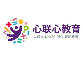 以联·心动你我 用心·联动教育 logo标志PPT模板