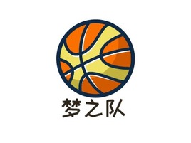 梦之队logo标志PPT模板