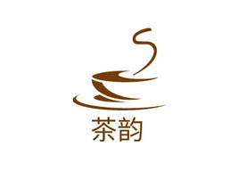 茶韵店铺logo头像PPT模板