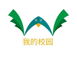 我的校园logo标志PPT模板