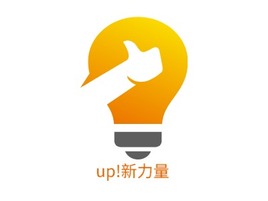 up!新力量logo标志PPT模板