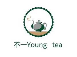 不一Young ·tea店铺logo头像PPT模板