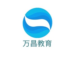 万昌教育logo标志PPT模板