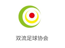 双流足球协会logo标志PPT模板