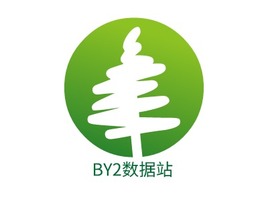 BY2数据站logo标志PPT模板