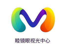 睦镜眼视光中心门店logo标志PPT模板