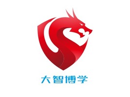 大智博学logo标志PPT模板