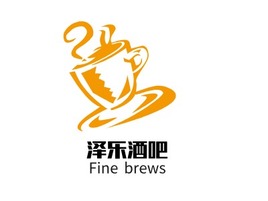 泽乐酒吧店铺logo头像PPT模板