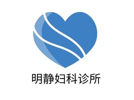 明静妇科诊所门店logo标志PPT模板